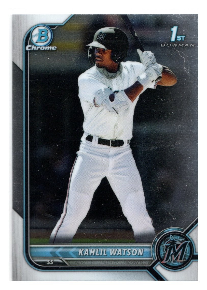 2022 Bowman Chrome Prospects Kahlil Watson #BCP3 RC MINT First 1st Quantity Avlb