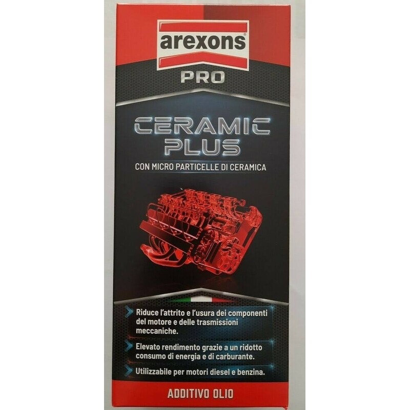 CERAMIC PLUS CON MICRO PARTICELLE DI CERAMICA AREXONS ADDITIVO OLIO