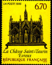 TIMBRE France 1995 N°2926 ** (  La châsse Saint - Taurin Evreux  ) TBE