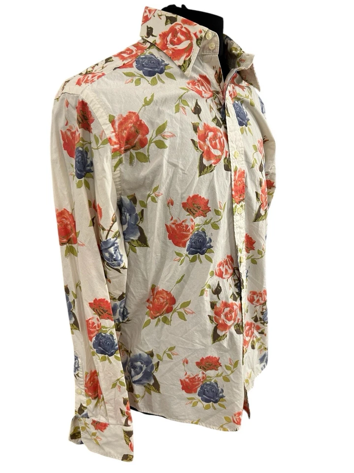 Camisa social Mondo Di Marco masculina LRG floral manga longa - Imagem 2 de 4