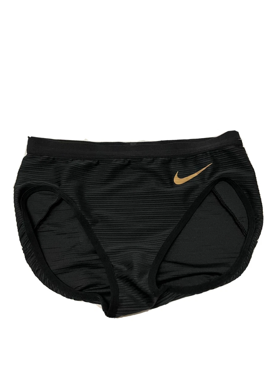 Nike Pro Elite Track & Field Running Briefs Black CI1000-000 Women’s Size  Medium