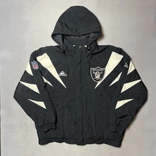 Vintage Apex One Oakland Raiders Pro Line Puffer Jacket XL 