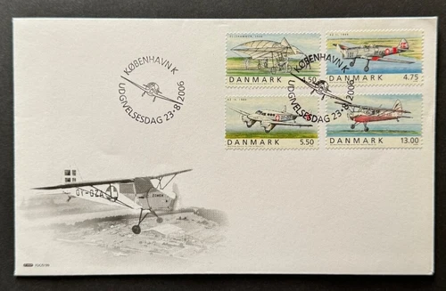 AtoZ. Denmark Classic Airplanes FDC 2006