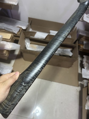 Unique color matte 22frets Roasted flame maple Electric guitar neck part
