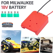 Battery Adapter Fit For Milwaukee 18V Battery Dock Power Connector DIY US