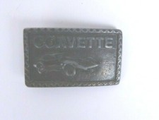 Vintage Chevrolet Corvette Belt Buckle Metal Craft