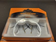 Gold False Eyelashes Halloween Costume Party Accessory 1 Pair Thick Colored