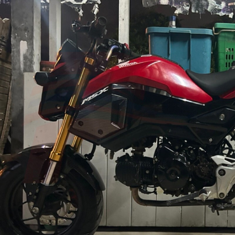 Cover Side Vent Fairing R+L For GROM-125 MSX-125 2017-2019 Black Carbon