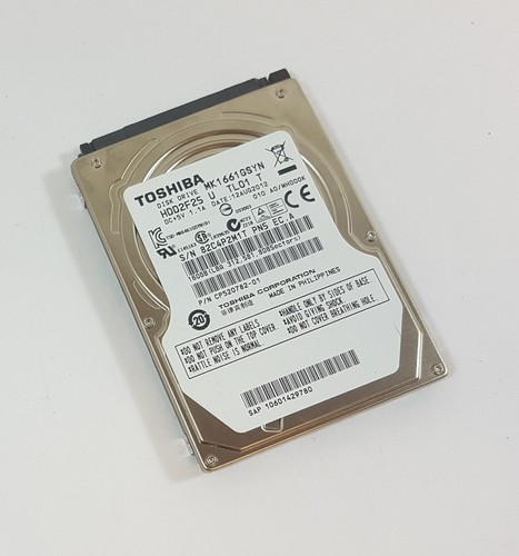 160GB Toshiba MK1661GSYN SATA 2,5" Notebook Festplatte HDD
