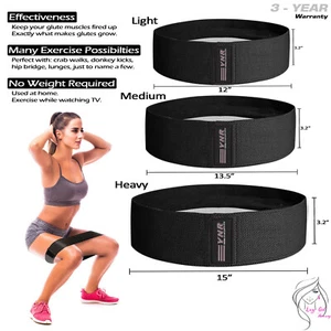 Bandes de résistance Ladies Tissu Bandes Booty Hip Circle Jambes Glutes Squat Exercice
