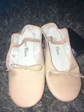 New Dance Class Split Sole Ballet Girls' Toddler-Youth Size 3 Pink Leather