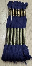 Blueberry 823 DMC Mouline Special 25 Embroidery Floss 8M Lot of 6