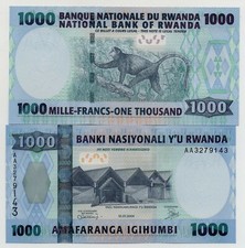 RWANDA 1000 FRANCS 2004 PICK 31 UNC