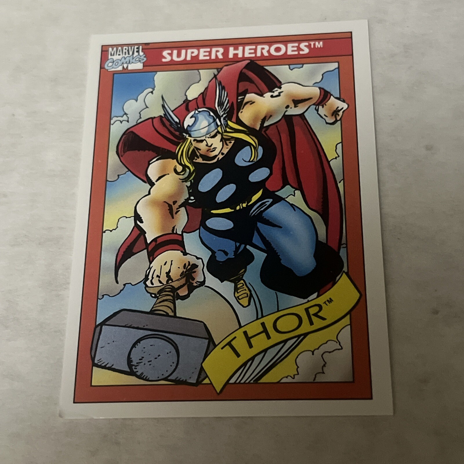 Thor 1990 Impel Marvel Universe #18 Super Heroes NM/M