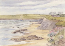 Geoffrey Plant (1939-2000) - 20th Century Watercolour, Quiet Beach