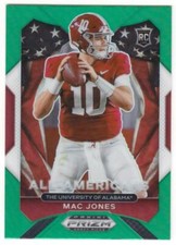 Mac Jones 2021 Panini Prizm Draft Picks Prizms Green #183 All American