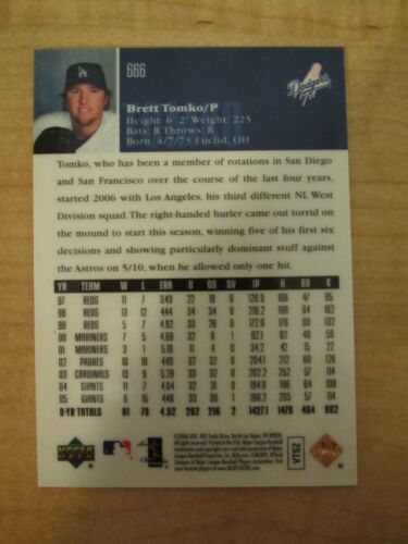 Upper Deck Baseball Special 2006 F/X tabla púrpura Tomko 30/150 #666 Los Ángeles - Imagen 2 de 2
