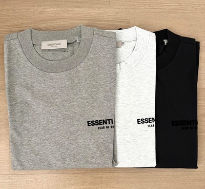 #ad Essentials Fear of God S22 T Shirt 3 Colors Pack Black Grey White New $99.99
