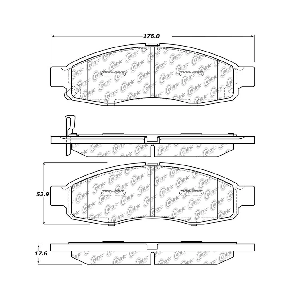 Conjunto de pastilhas de freio a disco dianteiro rotor de freio a disco compatível com 2007-2007 Nissan Titan - Imagem 3 de 4