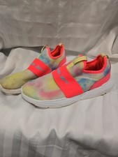 Reebok Girl Slip-On Lightweight Mesh Sneakers Pink PastelCasual Activewear Sz 6K