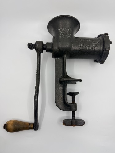 Antique Universal No. 333 Meat Grinder - Landers Frary & Clark Cast Iron Clap Vi