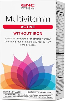 GNC Women's Multivitamin Active Without Iron |Supports an Active Lifestyle  180