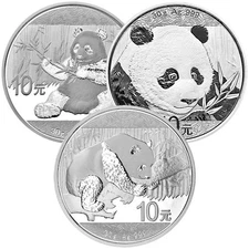 30 Gram Chinese Silver Panda Coin (Random Year, Varied Condition)
