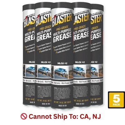 14 oz. Pro-Grade Multi-Purpose Grease Cartridge - Pack of 5 for Grease Gun