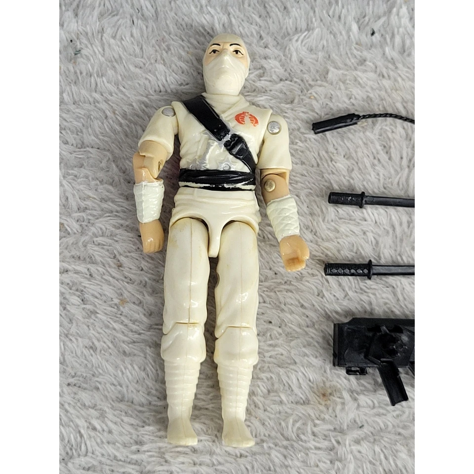 特种部队眼镜蛇忍者毒蛇 1984 白色可动人偶带配件 — 第 2/4 张图片