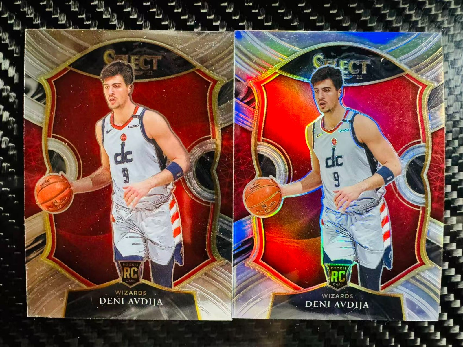 Deni Avdija Lot2 2020-21 Panini Select Concourse Base/Silver RC #69 Wizards