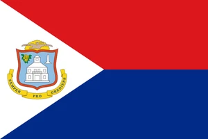 Saint Martin St Martin Flag Self Adhesive Vinyl Sticker