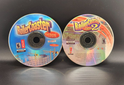 Rollercoaster Tycoon & Rollercoaster Tycoon 2 (PC, 2 Discs, Discs Only)