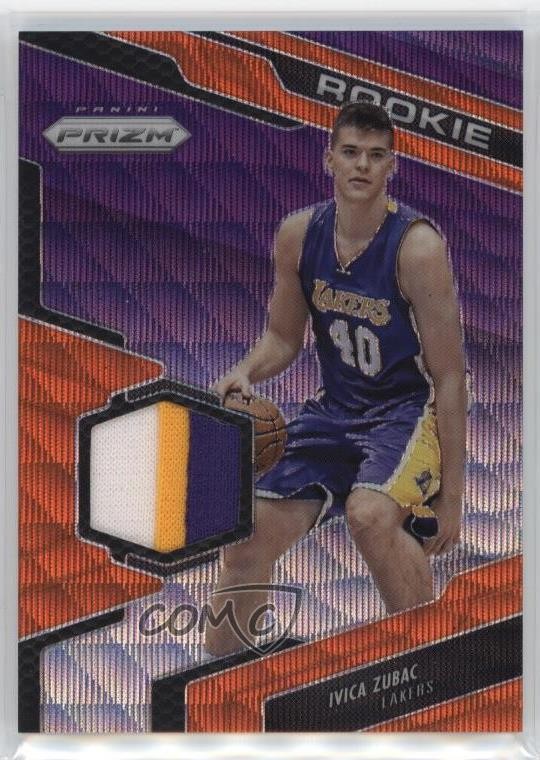 2016-17 Panini Prizm Rookie Jerseys Orange Wave 1/25 Ivica Zubac #77 RC 5w5