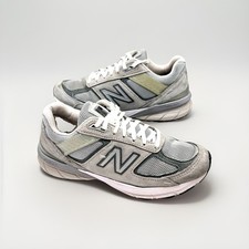 New Balance Womens ‘Made In USA’ 990v5 Castlerock Grey Running Sneakers Size 7B