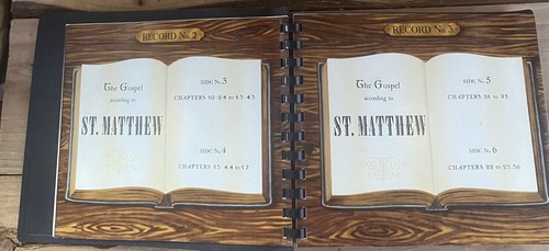 VTG Holy Bible The Complete New Testament Audio Set *26 RPM Vinyl Records 1953 - Picture 5 of 19