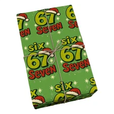 Holiday Wrapping Paper Christmas Decorations Funny Vintage 67 Meme Holiday 