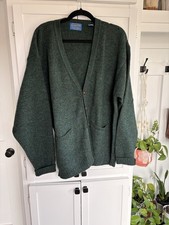 Vintage Pendleton Shelton Wool Forest Green Men  s Sweater Cardigan Size Large