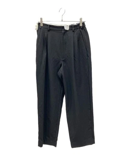 MAGLIANO                    Zip design tuck wide pants black M680101