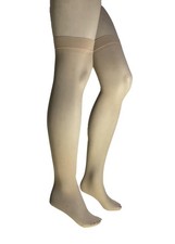 Shirley of Hollywood Sheer Thigh Highs Beige