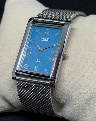 Rare Vintage Seiko Slim Tank Japan Made Men's Wrist Watch