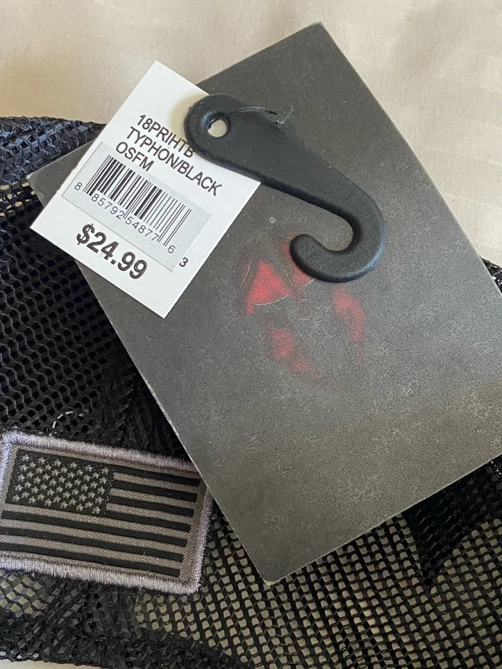 Новый с Ярлыками черный Typhon/США флаг KRYPTEK сетки бейсболки водитель грузовика кепка - новый - Изображение 4 из 4
