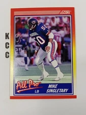 1990 Score Football NFL All Pro #570 Mike Singletary Chicago Bears