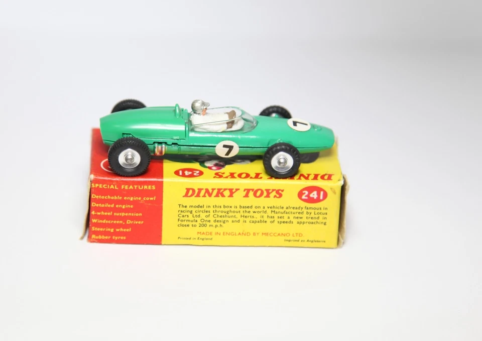 Coche de carreras Dinky 241 Lotus en caja original - Excelente vintage original años 60 Foto 3 de 4