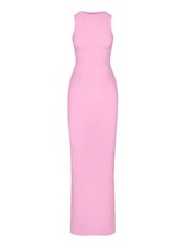 SKIMS Soft Lounge Sleeveless Ribbed Pink Maxi Dress XS