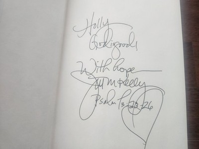 Jill Kelly SIGNED Without a Word Jim Kelly Disabled Son Hunter First Edition COA