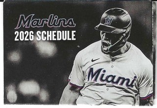 2026 MIAMI MARLINS POCKET SCHEDULE!!