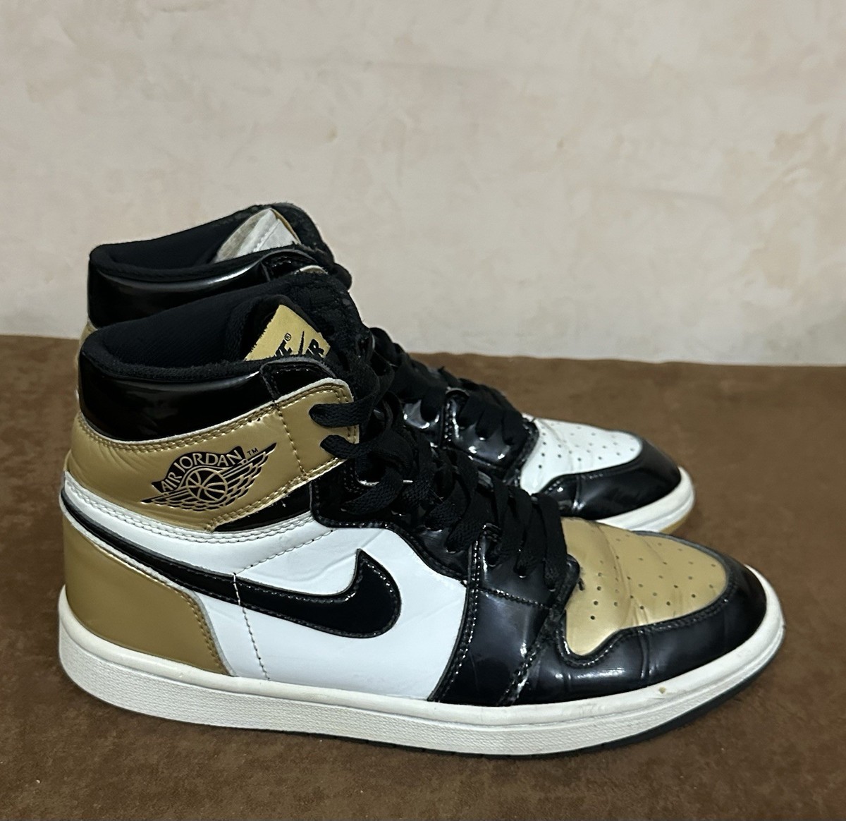 Nike Air Jordan 1 Retro High Og NRG Gold Toe 2018 Size 8 | eBay