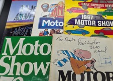 5 Vintage UK Motor Show Programmes 1967–1998 Earls Court NEC Classic Cars JobLot