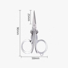 1/3Pcs Stainless Steel Foldable Scissors Mini Portable Pocket Scissors for Trave