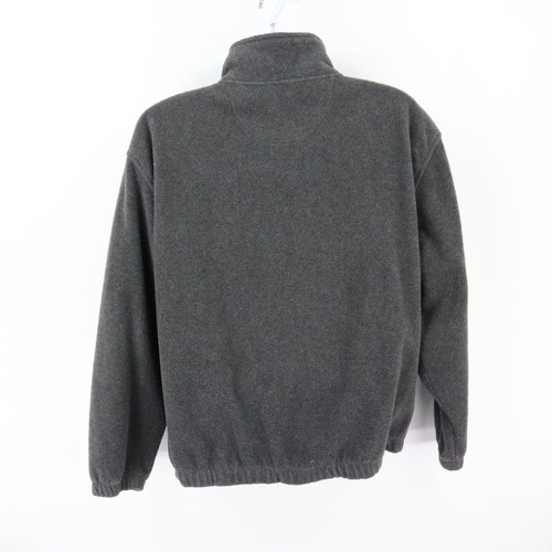 Veste polaire homme Croft & Barrow C&B Sport fermeture éclair intégrale taille M gris poly col haut - Photo 2/9